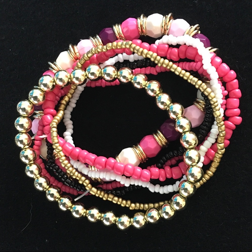 7 piece Boho Layer Bracelet - Picture 2 of 2